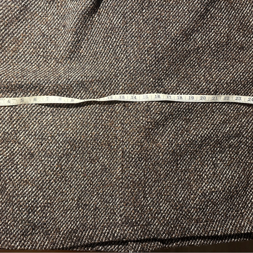 Brown tweed Color Block brand women’s fall jacket - Picture 6 of 6